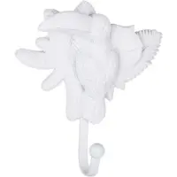 Columbine Kapstokhaak Toekan 12,5 X 10 Cm Polyresin Wit