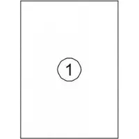 Office-Deals A-series Etiket AS0654 210x297mm 100stuks - 2 stuks