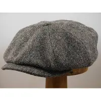 Stetson Hatteras 'Peaky Blinders' visgraat grijsbruin maat 64