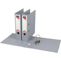 Quantore Ordner A4 80mm PP grijs - 4 stuks