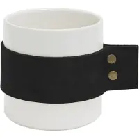 Tak Design Mok Wrap Me 200 Ml 8,5 X 9 Cm Keramiek Wit/zwart
