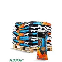 Plospan Houtpellets "wit" (naaldhout) ENplus A1, DINplus A1, Better Biomass 36 zakken a 10 kg
