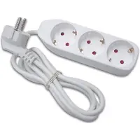 Velleman Stekkerdoos - 3 stopcontacten type F - 1.5 m kabel - Wit