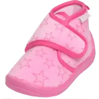 Playshoes pantoffels met sterrendessin Velcro roze/donkerroze Jongens Polyester - maat 22/23