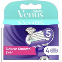 Gillette Deluxe Smooth Swirl Scheermesjes voor Vrouwen - 4 Navulmesjes
