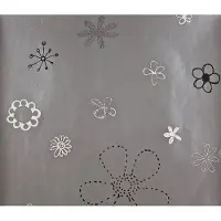 Dutch Wallcoverings Vliesbehang bloem - grijs/zwart/wit