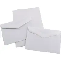 Playtime Briefpapier en enveloppen met zelfklevende strips - blanco - 100 stuks