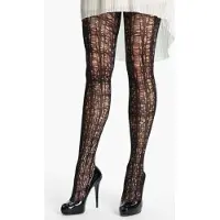 Pretty polly Tights - Panty - Zwart Mesh & Opaque - One size - AQR5