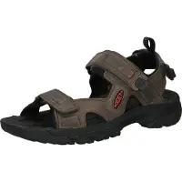 Keen Sandalen 'Targhee III' greige / rood / zwart