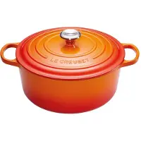 Le Creuset Braad-/Stoofpan Signature 30cm Oranjerood