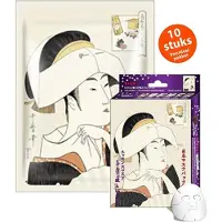 Mitomo Hyaluron & Lithospermum Facial Sheet Mask - Japanse Gezichtsmaskers Hyaluron - 10 Stuks