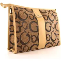 Gerard Brinard toilettas jacquard tas bruin - 1 rits