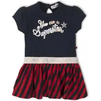 Dirkje gestreepte jersey jurk marine/rood/zilver Marine/rood/zilver 62