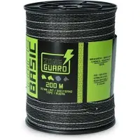 ZoneGuard 20 mm Basic afrasteringslint zwart 200 m