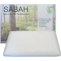 ISleep Sabah Natuur Rubber Hoofdkussen | Latex | 100% Natuurproduct | Medium | Ondersteunend | Ventilerend | 40x70 cm