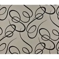 Dutch Wallcoverings - Schuimvinyl slinger zwart/wit