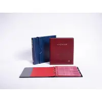 Importa POPULAIR de Luxe - Rood - Gewatteerd Muntenalbum incl. Cassette, met goudopdruk, incl. 5 muntbladen en rode schutbladen