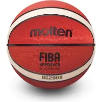 Molten BG2000 recreatie basketbal voor in- en oudoor gebruik - maat 6 (dames) - oranje/créme
