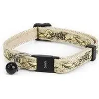 Beeztees Envy halsband Strike Cat. Verstelbaar. Beige.