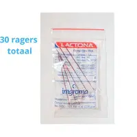 Lactona Interdentaal Ragers - XX-Large 12mm - Donkerrood - 6 gripzak x 5 stuks - Voordeelpakket