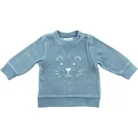Jollein Babyshirt Jollein Truitje Velour Teal-74 / 80