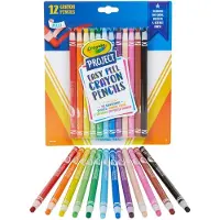 Crayola - Project lijn - Easy Peel potloden voor kinderen - 12 stuks