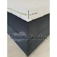 Bamboo Topper Premium 200x210 ca. 10cm dik Hybride schuim Medium/Stevig