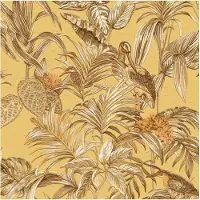 Dutch Wallcoverings Embellish bird of paradise mustard DE120018