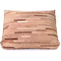 Rocaflor Kussen rechthoekig Suède Leer Bruin 60x45x12cm