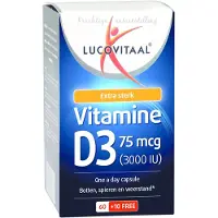 Lucovitaal - Vitamine D3 75 mcg 3000iu - 60 Capsules