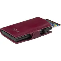 Tony Perotti Furbo Leren RFID Creditcardhouder met papiergeldvak - Violetrood