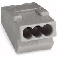 Wago 10 stuks lasklem geschikt voor 3 x 1,5 t/m 4 mm² massief draad