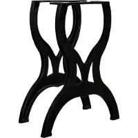 vidaXL Eettafelpoten 2 st X-frame gietijzer