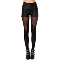 Pretty polly Panty - Fashion - Spike Mock Hold Up - One Size -36/40 - Zwart