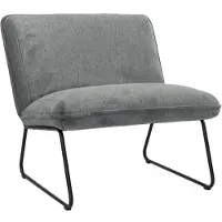 Livin24 Scandinavische fauteuil Merle antraciet stof gemêleerd