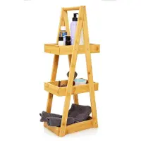 Blumfeldt Premium doucherek 26 x 66 x 18 cm vochtresistent bamboe