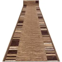 Rugsx Vloerbekleding met rubber bekleed ADAGIO beige , szerokość 57cm 57x180 cm