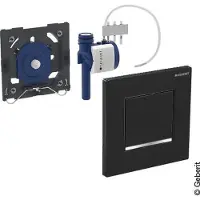 Geberit Type 30 urinoir bedieningsplaat zwart-chroom