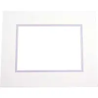 Packlinq Passepartout Dubbeldik Ivoor/Zilver 20,3x25,4cm met 11,8x16,8cm Venster