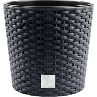 Prosperplast Bloempot met inzet Rato Round - Antraciet