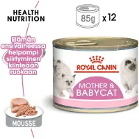 Royal Canin 12x Mother & Baby Mousse Kattenvoer Nat 195 gr