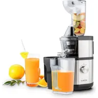 Klarstein Fruitberry sapcentrifuge slow juicer 400 watt 60 rpm Ø 8,5 cm bevat geen BPA