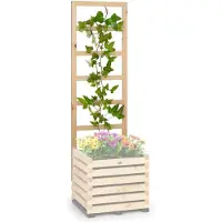 Blumfeldt Modu Grow 50 UP stellage rankhulp 151 x 50 x 3 cm dennenhout