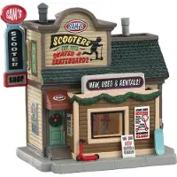 Lemax Sam's scooter shop, b/o led