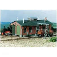 Auhagen 11 355 H0 Locomotievenloods, twee bekleed