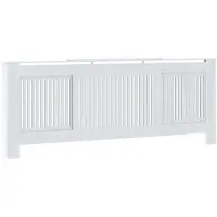 vidaXL Radiatorombouw 205 cm bewerkt hout wit