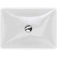 Geberit VariForm - Opzetwastafel 55x40 cm, zonder overloop, zonder kraangat, wit 500.779.01.2
