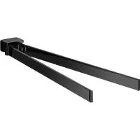 Emco Loft tweearmige handdoekhouder 41 cm Zwart