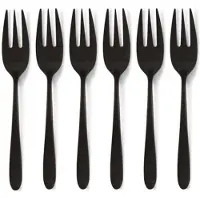 Vt wonen Gebaksvorkje vtwonen Matt Black (Set van 6)