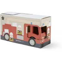 Kids Concept Feuerwehrauto - 30 cm - Aiden - Rot m. Feuerwehrleu - - One Size - Autos
